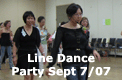 Line Dance Party Sept. 2007
